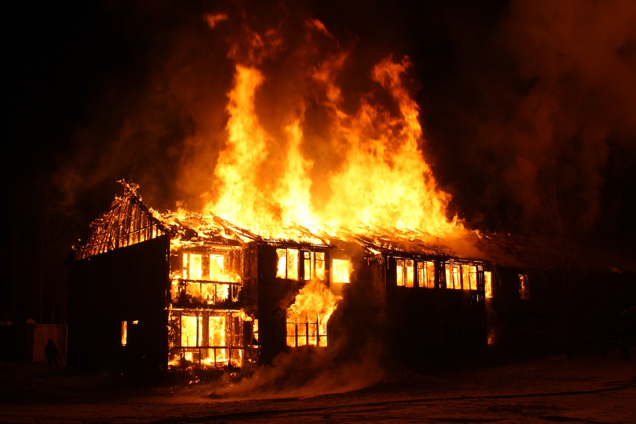house burning house burning