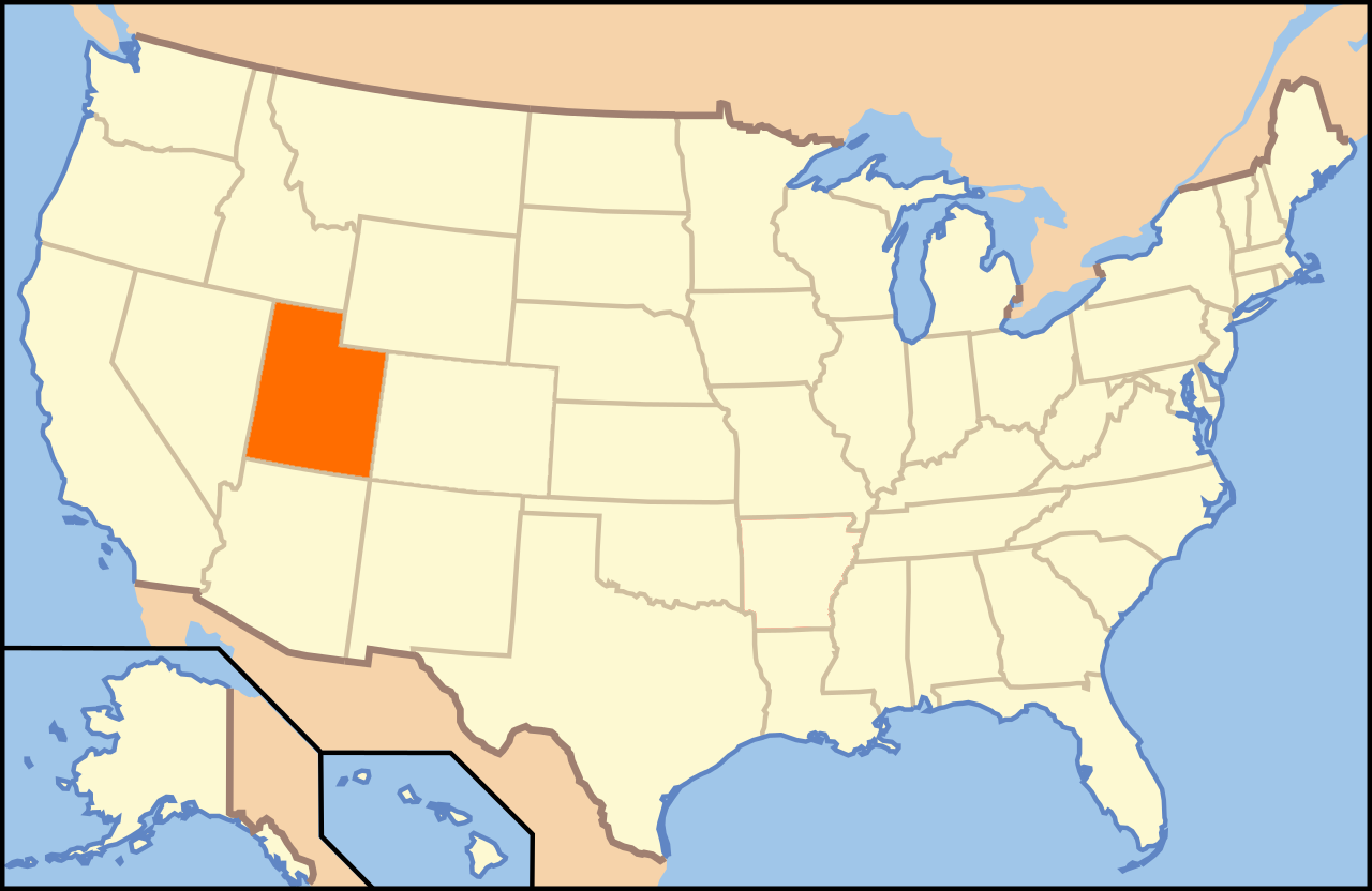 Utah in map